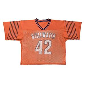 Camiseta de lacrosse personalizada barata para hombre, con cuello en V, manga corta, talla grande, de malla perforada, para equipos de EE. UU., para todas las estaciones, 100% sublimada - Product Image 1