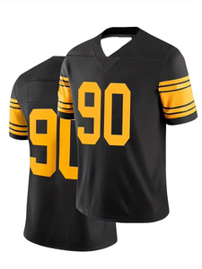 Camiseta Personalizada de Fútbol Americano con Logotipo Personalizado, Cuello en V, con Nombre y Número del Equipo Impresos, Ropa Deportiva de Rugby - Product Image 2