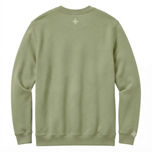 เสื้อฮู้ดผู้ชายสีเขียวมะกอกอ่อน ผ้าฟลีซหนานุ่ม 100% ผ้าฝ้าย 400 กรัม แขนยาว เรียบหรู สำหรับฤดูใบไม้ร่วง รับผลิตแบบ OEM - Product Image 2