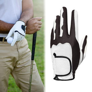 Gant de golf en cuir de mouton véritable de qualité supérieure Impression numérique Gants de golf en cuir Cabretta pour hommes - Product Image 6