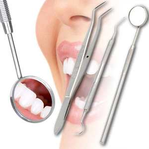 High Quality Stainless Steel Three Piece Dental Examination Kit Premium Dental Instruments Set Customizable Dentavex CE - Product Image 3