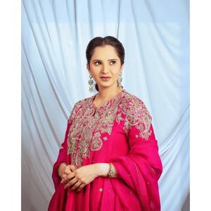 Beau haut et bas de fête avec ensemble élégant de taille Dupatta XL - Product Image 5