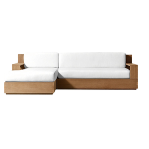 Luxury The Langham Teak <b>Outdoor</b> Daybed <b>Sofa</b> Modern Resort Villa Patio Lounge Hospitality Furniture - Product Image 6
