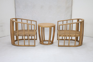 Conjunto de Bistro de Ratán de 3 Piezas de Diseño Moderno para Exteriores, Mesa con Cubitera, Portátil, Resistente a la Intemperie, Cómodo para Hoteles y Jardines - Product Image 3