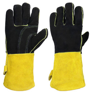 Pink Black Leather Safety <b>Gloves</b> with <b>Touchscreen</b> Needle Detection Wrist Length Unlined Eco-Friendly for Winter Daily Casual Use - Product Image 5