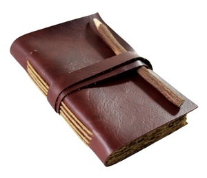 Funda Decorativa Personalizada de Piel Sintética Cosida, Agrega un Toque Antiguo y Mágico a Este Encantador Cuaderno de Estilo Vintage - Product Image 1