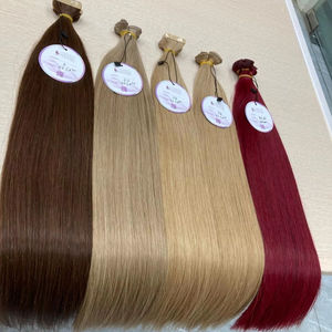 Extensions de cheveux naturels de qualité supérieure, en vrac, 100% cheveux humains, texture lisse naturelle, prix d'usine - Product Image 1