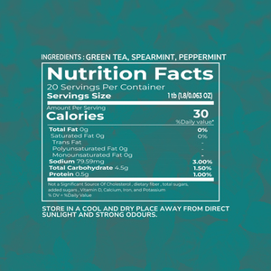 TVOY Té Verde Crudo Premium, Refrescante con Menta, Té Saludable en Bolsitas, 100% Puro (1.8G X 20) - Product Image 4