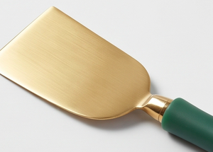 Copper Blade <b>Cheese</b> <b>Knife</b> <b>Set</b> With Green Plastic Handles Durable Metal <b>Cheese</b> Tools Dishwasher Safe For Kitchen Use And Home Use - Product Image 2