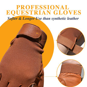 Guantes de Equitación de Alto Rendimiento, Flexibles, Duraderos, Compatibles con Pantalla Táctil, Guantes Ecuestres Antideslizantes de Última Generación - Product Image 2