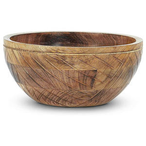 Grand Bol en Bois Écologique Style Américain Grande Capacité pour Servir les Repas en Famille, les Collations de Fête, le Popcorn, les Fruits et les Aliments Secs Aaliyan - Product Image 4