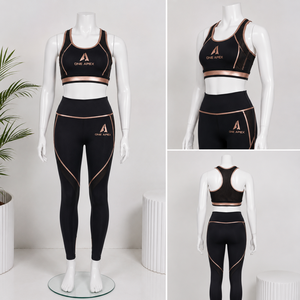 Ensemble de yoga sans couture pour femmes, leggings de sport taille haute, soutien-gorge de sport, vêtements de fitness, vêtements d'entraînement - Product Image 4