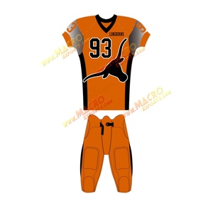 ชุดยูนิฟอร์มอเมริกันฟุตบอลไซส์ใหญ่ แห้งเร็ว ระบายอากาศ ป้องกันรังสียูวี ผลิตจากโพลีเอสเตอร์ พร้อมเสื้อหมายเลข  ขายส่ง - Product Image 5