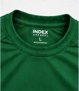 <b>Men's</b> Green <b>Short</b> <b>Sleeve</b> Index Apparel T-Shirt Regular Fit Quick Dry O-Neck Printed Casual Wear - Product Image 5