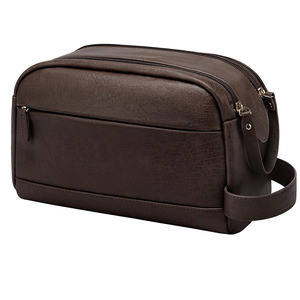 Handmade leather toiletry grooming kit bag with premium craftsmanship for stylish travel and organization in reasonable price - Product Image 1