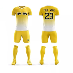 Uniforme de Fútbol Personalizado, Camiseta y Pantalones Cortos, Transpirable, Ligero, Ropa Deportiva para Equipos, Entrenamiento y Partido, Fabricante OEM Global - Product Image 1