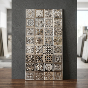 Azulejo de Cerámica Decorativo de Alta Calidad, Azulejo de Pared de Mosaico de Tiras Aleatorias para Interiores del Hogar, 30x60 cm - Product Image 3