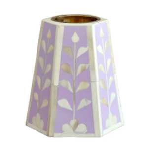 Brûleur d'encens Tealight Bakhoor avec incrustations de nacre et d'os, tendance dans les pays du Golfe, provenant d'Inde. - Product Image 4