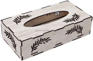 Caja de pañuelos de madera hecha a mano con detalles florales, perfecta para la decoración del hogar de habitaciones de hotel de lujo o rincones espirituales - Product Image 6