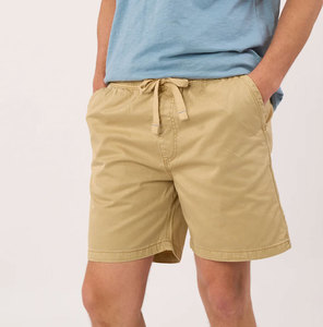Shorts Bermuda en Coton Kaki Grande Taille pour Hommes avec Cordon de Serrage à la Taille et Poches, Style Décontracté, Coupe Mi-Haute - Product Image 2