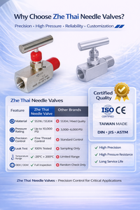 Oferta de Fin de Año: Válvula de Aguja Manual de Alta Presión con Certificación ISO/CE, Mejor Precio 2025 ZT-NT6000, Rosca de 3/4'' para Gas/Agua/Aceite - Product Image 4