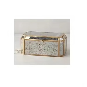 Premium Decor Metal & Glass Jewelry <b>Box</b> Luxury <b>Trinket</b> Storage Organizer for Jewelry Rings Earrings Necklace Bracelet Home - Product Image 5