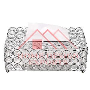 Cubierta Rectangular para Caja de Pañuelos con Cuentas de Cristal para Hoteles y Restaurantes, Último Modelo de Cubierta Rectangular para Caja de Pañuelos de Cristal, Éxito de Ventas - Product Image 3