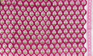 Tissu en coton tissé écologique imprimé au bloc pour robes et sacs, fabriqué à Jaipur, fournisseur en gros, directement de l'usine - Product Image 3