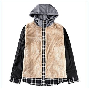 Premium Quality High Quality Cotton Plaid Canvas Stand Collar Streetwear Long Sleeve Slim Fit Casual Shirt for Unisex - Product Image 3