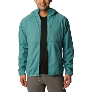 Veste polaire à capuche pour homme, couleur unie, fermeture éclair, respirante, vêtement décontracté - Product Image 1