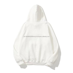 Sweat à capuche épais à double couche avec logo personnalisé, en molleton français 300 g/m², coton sans cordon, streetwear, lourd, surdimensionné, pour homme - Product Image 6