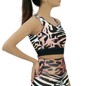 Sujetador deportivo de yoga transpirable y sencillo para mujer, popular al por mayor, con logotipo frontal personalizable, ropa de fitness de alto soporte para gimnasio - Product Image 1