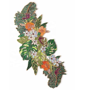 Nouvel arrivage Chemin de table en perles de verre floral multicolore Chemin de table décoratif Glitz pour Thanksgiving - Product Image 1