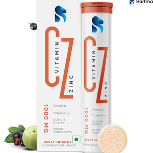 Comprimés effervescents de vitamine C et de zinc, aromatisés aux fruits, 20 unités, complément alimentaire - Product Image 6