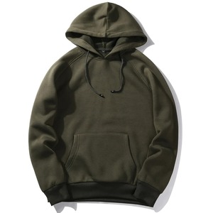 Sweat-shirt à capuche kaki pour homme, coupe classique, couleur unie, décontracté, en molleton tricoté, pour l'automne 2027 - Product Image 2