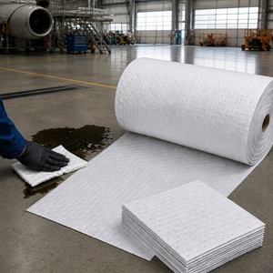 Rollo Absorbente de Aceite Industrial, Absorbente Universal para Mantenimiento, Absorbente de Combustible, Diésel, Limpieza de Fugas de Fluido Hidráulico - Product Image 4