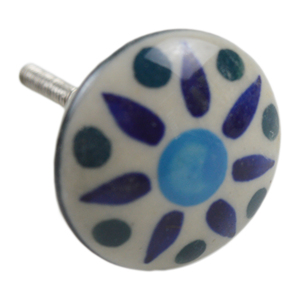 Rounded Multi Color Decor Design <b>Ceramic</b> <b>Knobs</b> Best for Multiple Wood Furniture Decorative Design Cabinet <b>Knobs</b> - Product Image 1