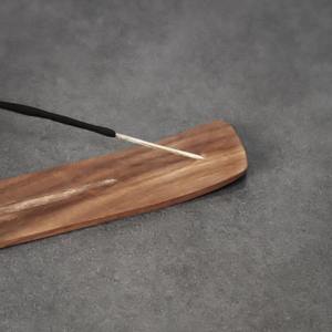 Porta Incienso de Sándalo Pulido, para Uso Religioso, Festivo y de Aromaterapia, Bandeja Elegante Hecha a Mano y Personalizada con Latón - Product Image 2