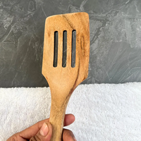 Spatule de cuisine artisanale en bois d'acacia |   Ustensile de cuisine en bois naturel, cuillère