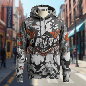 Premium Graphic Hoodie Cotton Fleece Casual Streetwear <b>Pullover</b> Oversized Fashion Sweatshirt OEM Wholesale Supply - Product Image 2