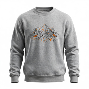 Sweat-shirt en coton imprimé pour homme, col rond, manches classiques, tricoté, pour l'automne, exporté du Bangladesh - Product Image 1