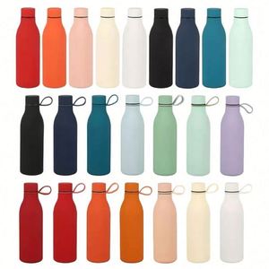 Customized Portable Sports <b>Small</b> Mouth Home Gift 500ml 304 Stainless Steel Vacuum <b>Bottle</b> with Rope - Product Image 2