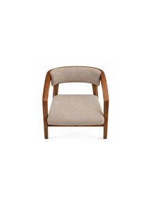 Modern Upholstered Wooden <b>Armchair</b> with Fabric Seat and Backrest, Solid <b>Wood</b> <b>Frame</b> for Dining, Living Room and Cafe Furniture. - Product Image 6