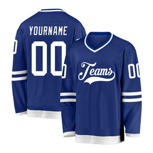 Maillot de hockey sur glace personnalisé avec logo, style moderne, design par sublimation, uniforme d'équipe pour les événements, les matchs, les entraînements. - Product Image 2