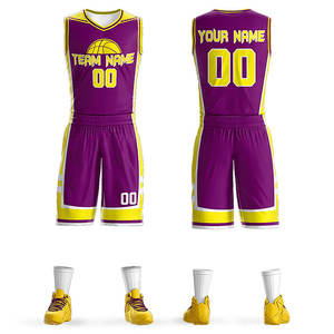 Uniforme de basket-ball personnalisé avec logo, de haute qualité, en polyester léger, meilleur design, uniforme de basket-ball pour les sports de plein air - Product Image 1