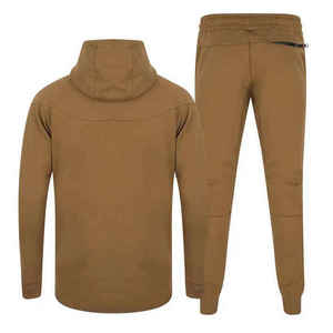 2026 Men <b>Winter</b> Streetwear Tracksuit Solid Color Custom Logo 100% Polyester Lightweight Custom Brand OEM Service Manufacturer - Product Image 5