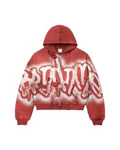 Sweat-shirt à capuche noir pour homme, coupe classique, manches ornées de strass, style streetwear, 100% coton, tissu French Terry 370g, sérigraphie - Product Image 1