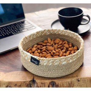 <b>Jute</b> Woven Storage <b>Baskets</b> Home Decorative Item - Product Image 3