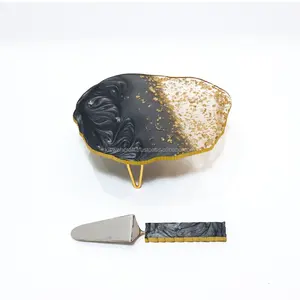Exclusive Modern Luxury Resin Cake Stand Knife European Design Eco-Friendly Durable 5-Piece Set for Bakeware <b>Tools</b> Kitchen - Product Image 1