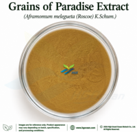 Extrait de Grains of Paradise (Aframomum melegueta (Roscoe) K.Schum.) fourni directement par l'usine HGO Qualité alimentaire 4:1 5:1 10:1 20:1 100:1